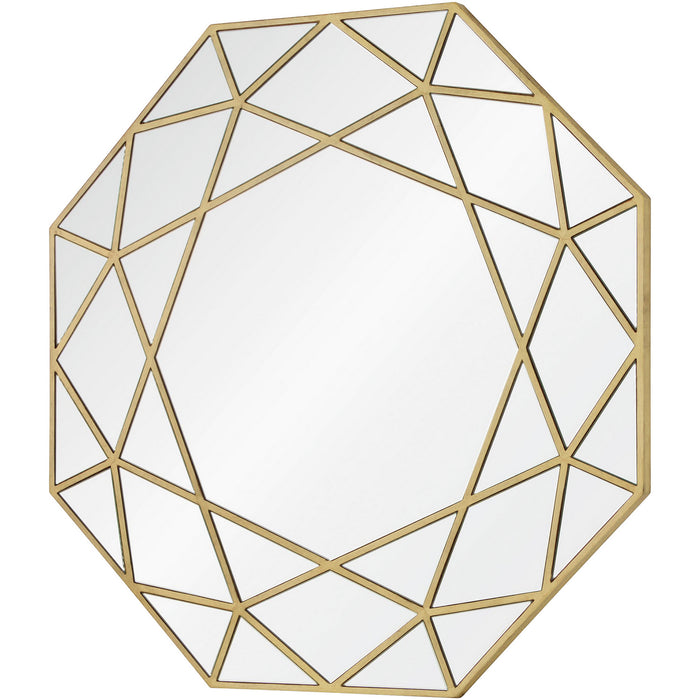 Renwil MT1649 Mirror, Brushed Gold Veneer