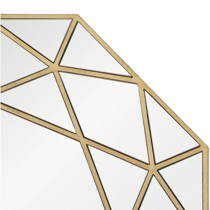 Renwil MT1649 Mirror, Brushed Gold Veneer