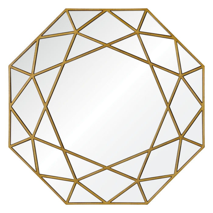 Renwil MT1649 Mirror, Brushed Gold Veneer