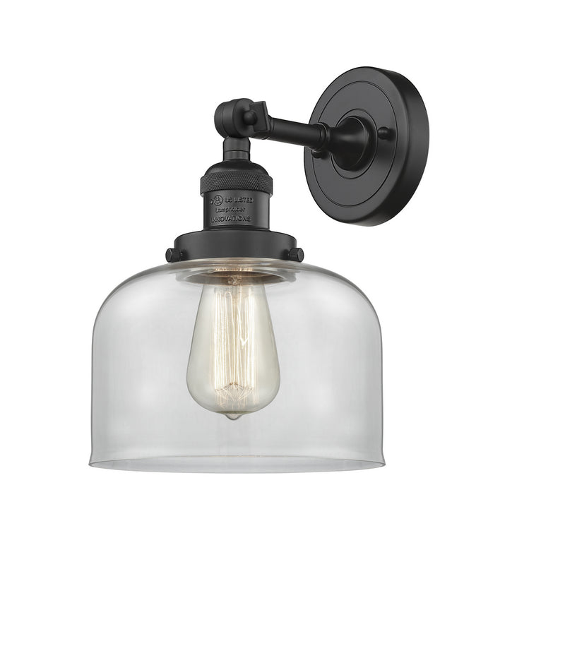 Innovations 203-BK-G72 One Light Wall Sconce, Matte Black