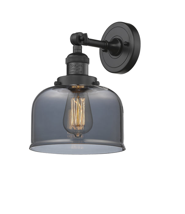 Innovations 203-BK-G73 One Light Wall Sconce, Matte Black
