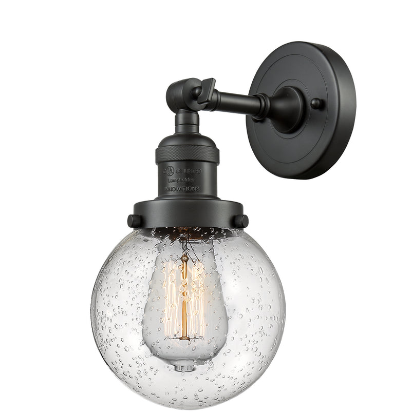 Innovations 203-OB-G204-6 One Light Wall Sconce, Oil Rubbed Bronze