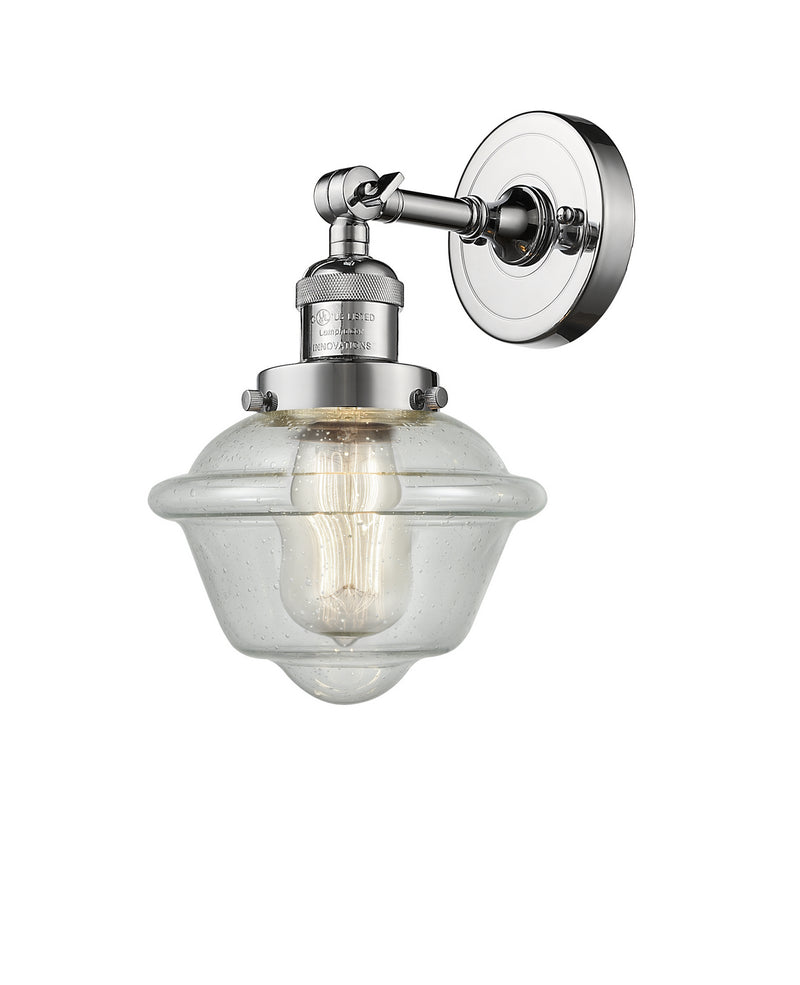 Innovations 203-PC-G534 One Light Wall Sconce, Polished Chrome