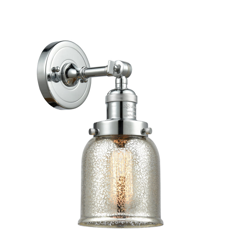 Innovations 203-PC-G58 One Light Wall Sconce, Polished Chrome