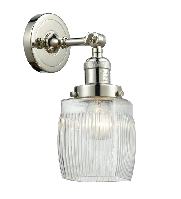 Innovations 203-PN-G302 One Light Wall Sconce, Polished Nickel