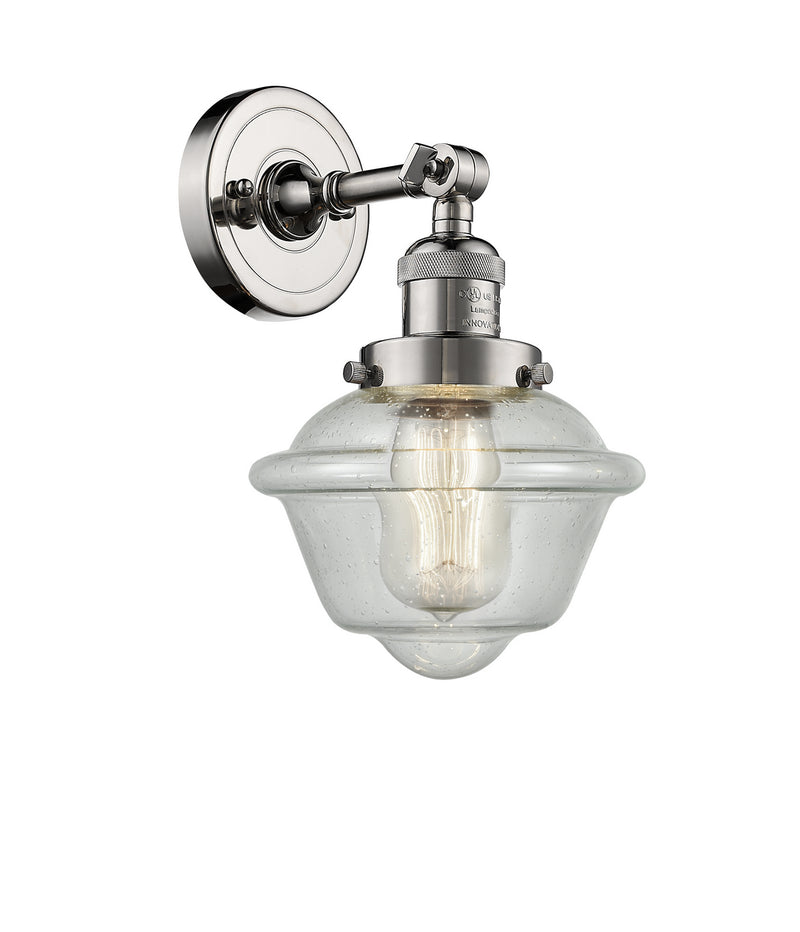 Innovations 203-PN-G534 One Light Wall Sconce, Polished Nickel