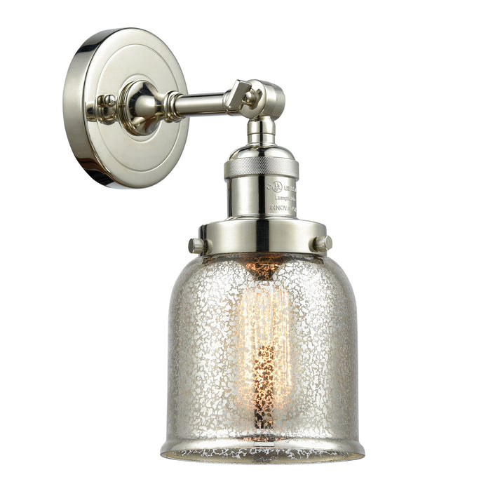 Innovations 203-PN-G58 One Light Wall Sconce, Polished Nickel