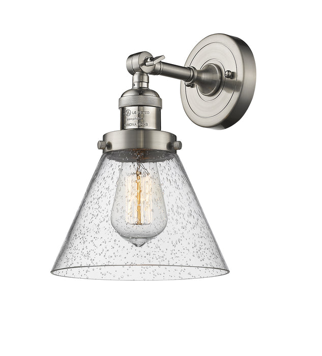 Innovations 203-SN-G44-LED LED Wall Sconce, Brushed Satin Nickel