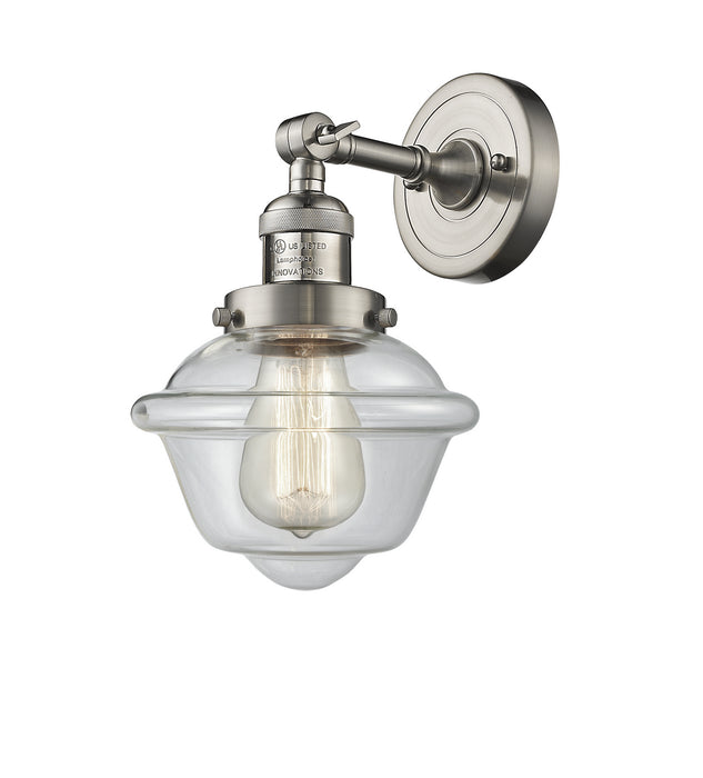 Innovations 203-SN-G532 One Light Wall Sconce, Brushed Satin Nickel
