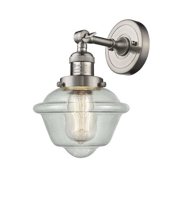 Innovations 203-SN-G534 One Light Wall Sconce, Brushed Satin Nickel