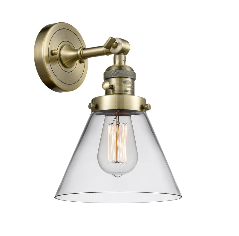 Innovations 203SW-AB-G42 One Light Wall Sconce, Antique Brass
