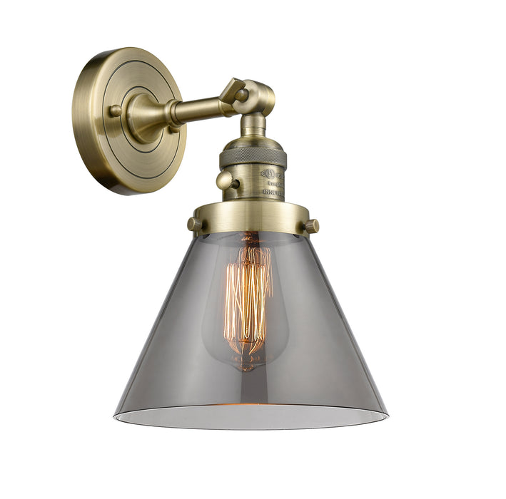 Innovations 203SW-AB-G43 One Light Wall Sconce, Antique Brass