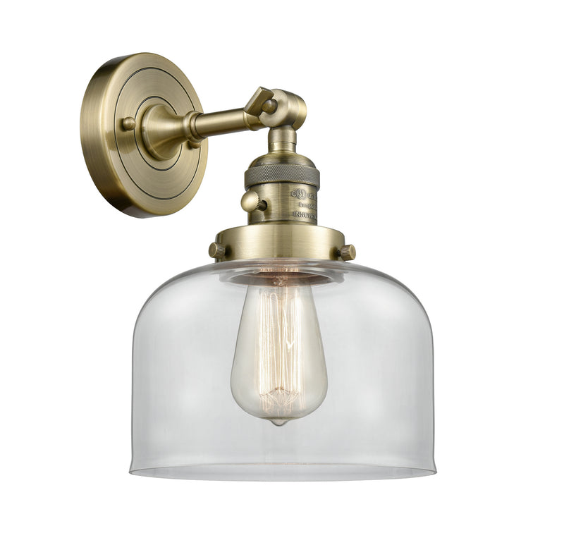 Innovations 203SW-AB-G72 One Light Wall Sconce, Antique Brass
