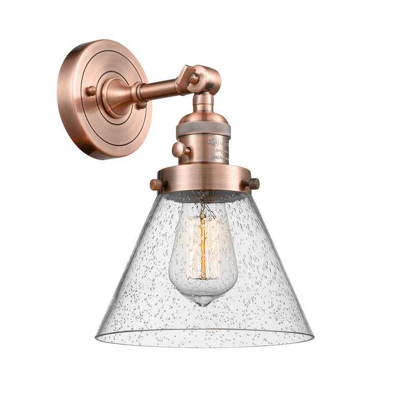 Innovations 203SW-AC-G44 One Light Wall Sconce, Antique Copper