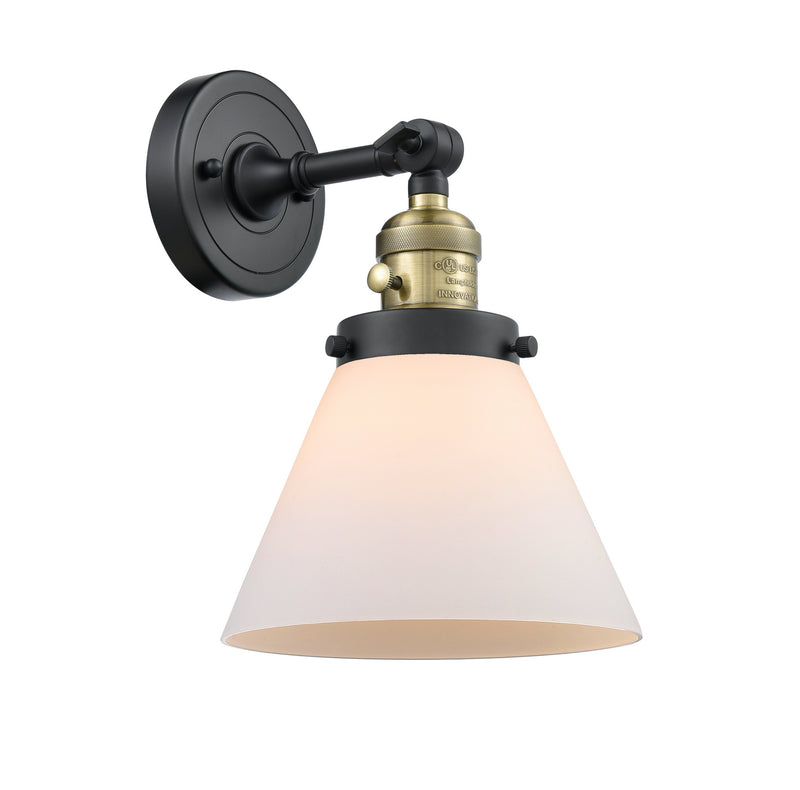 Innovations 203SW-BAB-G41 One Light Wall Sconce, Black Antique Brass