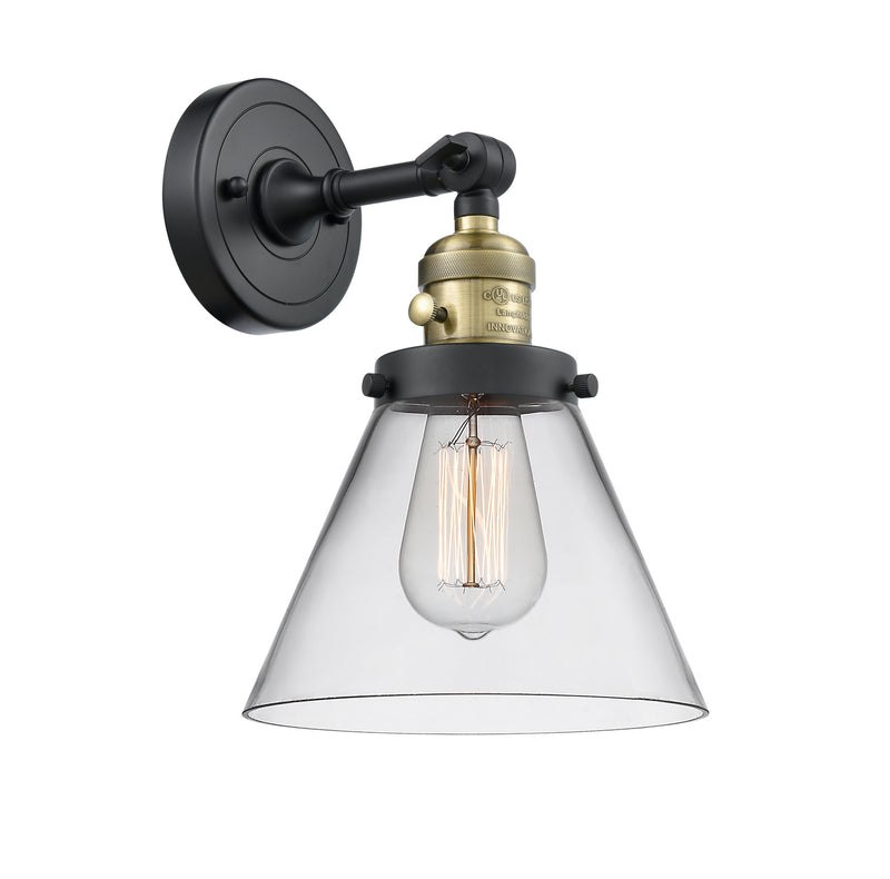 Innovations 203SW-BAB-G42 One Light Wall Sconce, Black Antique Brass