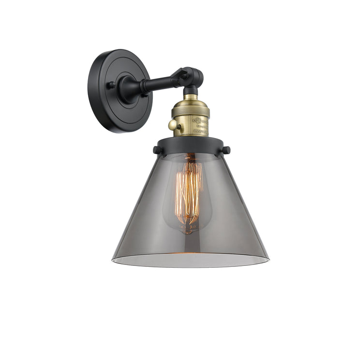 Innovations 203SW-BAB-G43 One Light Wall Sconce, Black Antique Brass