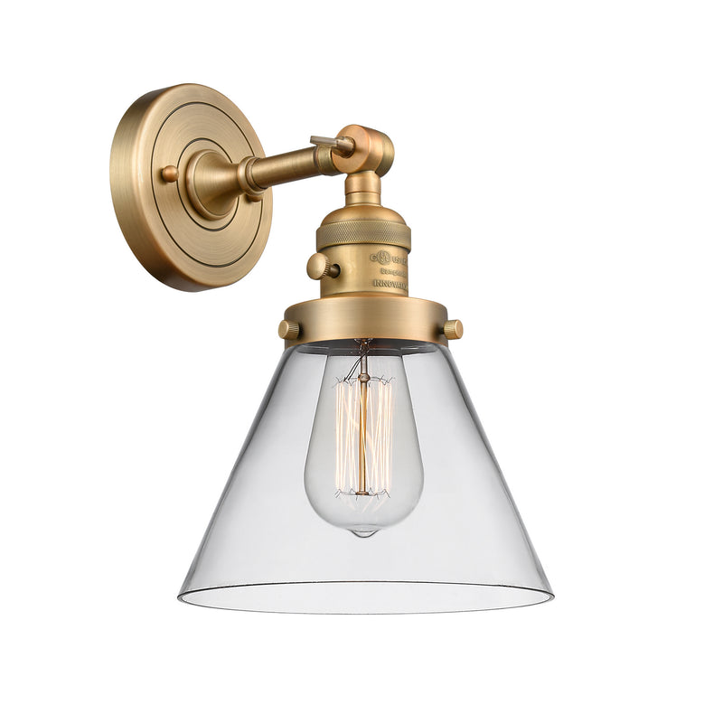 Innovations 203SW-BB-G42 One Light Wall Sconce, Brushed Brass