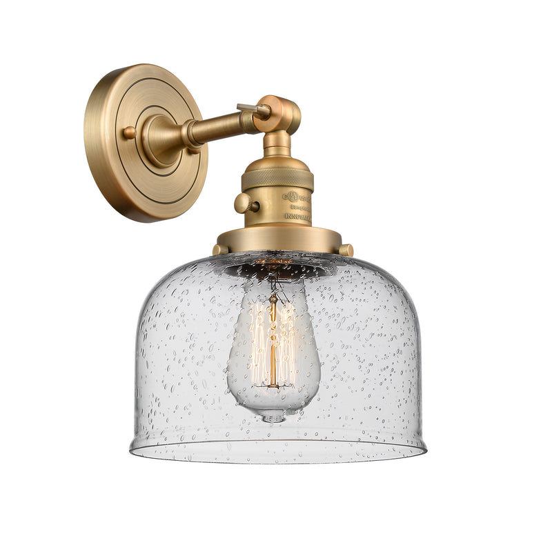 Innovations 203SW-BB-G74 One Light Wall Sconce, Brushed Brass