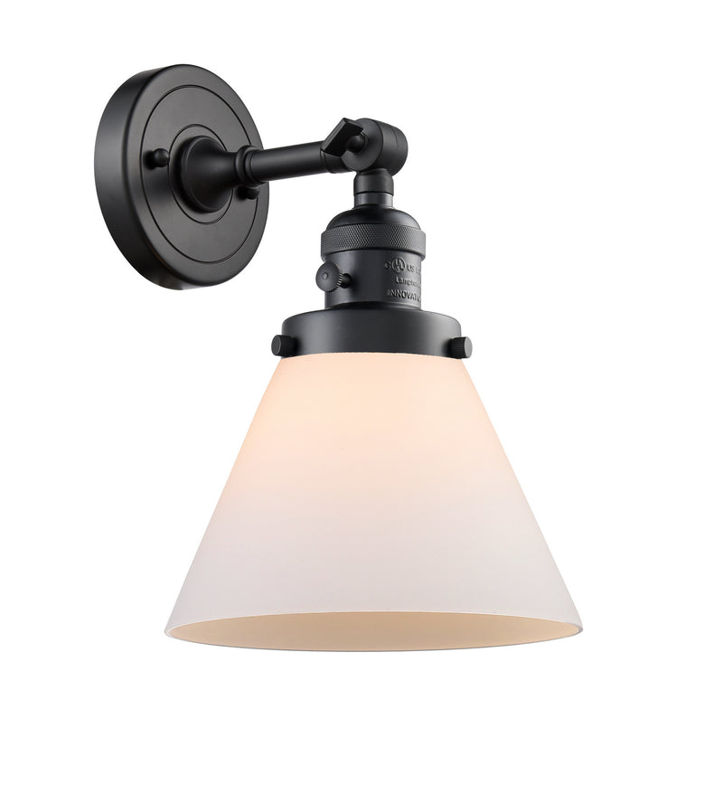 Innovations 203SW-BK-G41 One Light Wall Sconce, Matte Black