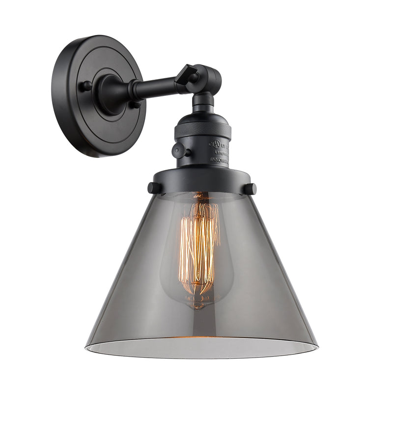 Innovations 203SW-BK-G43 One Light Wall Sconce, Matte Black