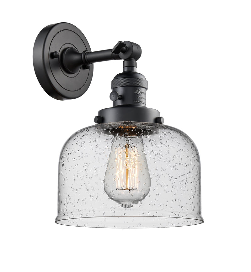 Innovations 203SW-BK-G74 One Light Wall Sconce, Matte Black