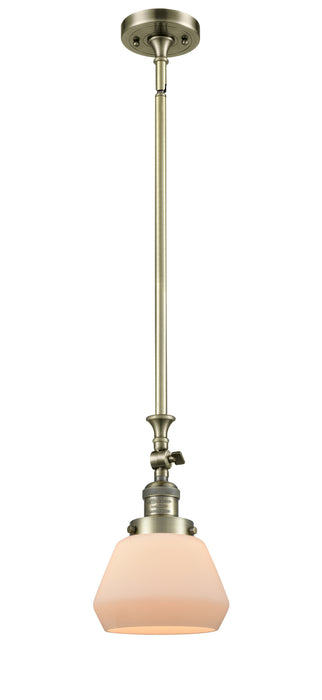 Innovations 206-AB-G171 One Light Mini Pendant, Antique Brass