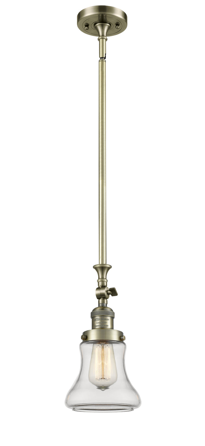 Innovations 206-AB-G192 One Light Mini Pendant, Antique Brass