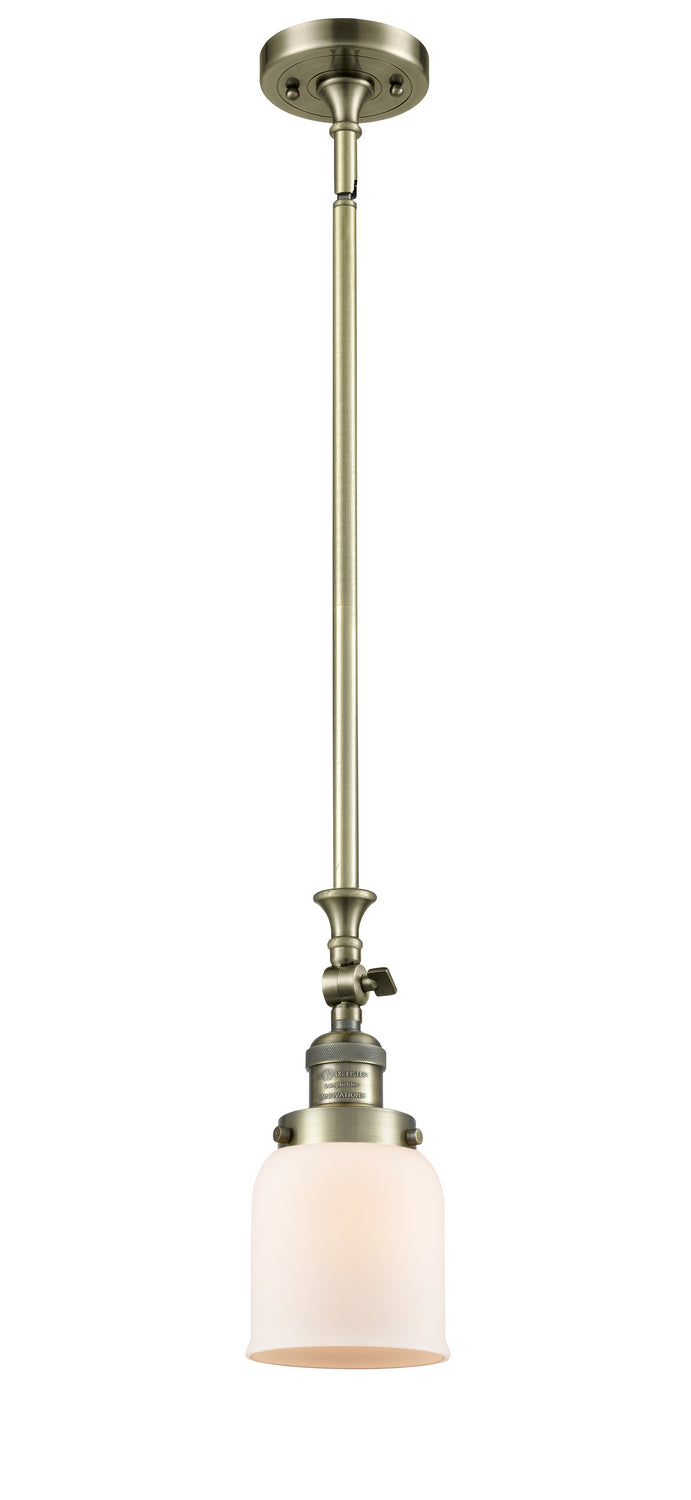Innovations 206-AB-G51 One Light Mini Pendant, Antique Brass