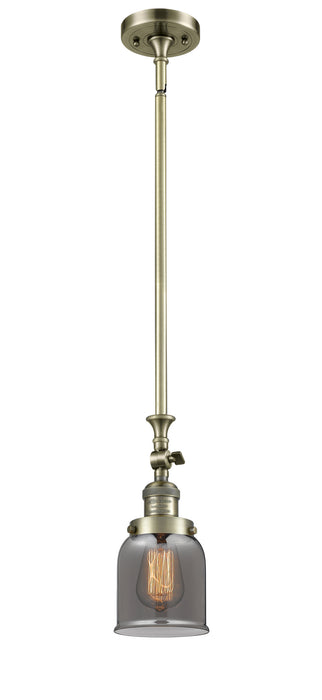 Innovations 206-AB-G53 One Light Mini Pendant, Antique Brass