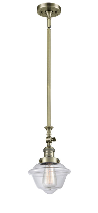 Innovations 206-AB-G532 One Light Mini Pendant, Antique Brass