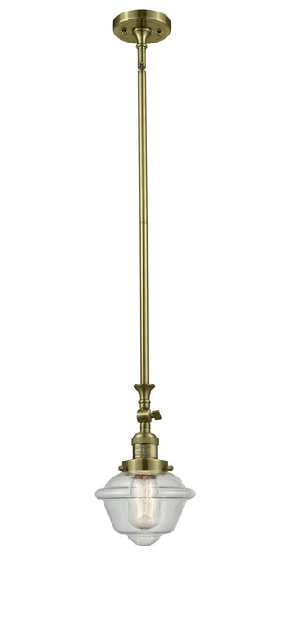 Innovations 206-AB-G534 One Light Mini Pendant, Antique Brass