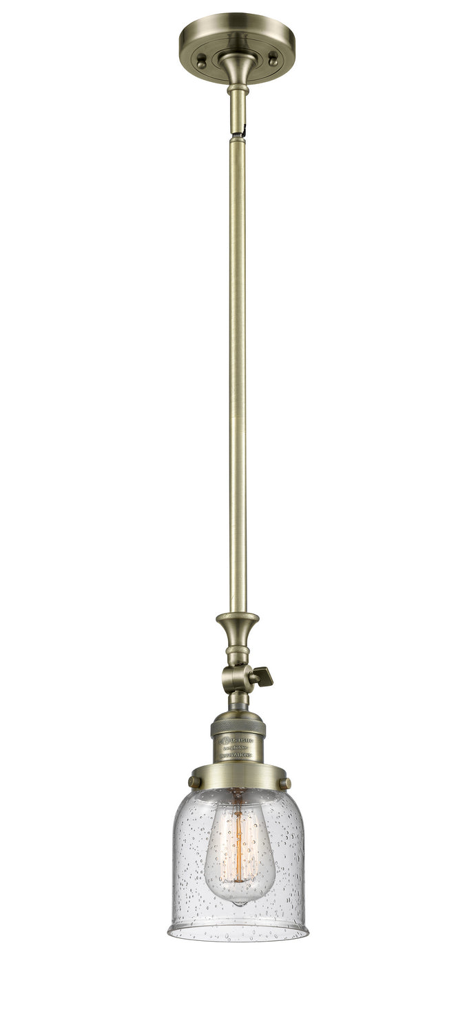 Innovations 206-AB-G54 One Light Mini Pendant, Antique Brass