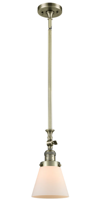 Innovations 206-AB-G61 One Light Mini Pendant, Antique Brass