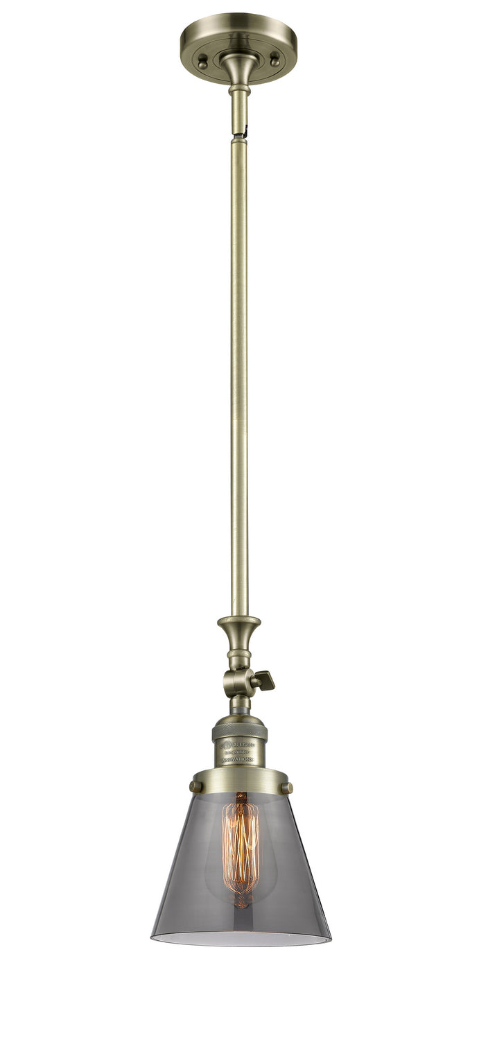 Innovations 206-AB-G63 One Light Mini Pendant, Antique Brass