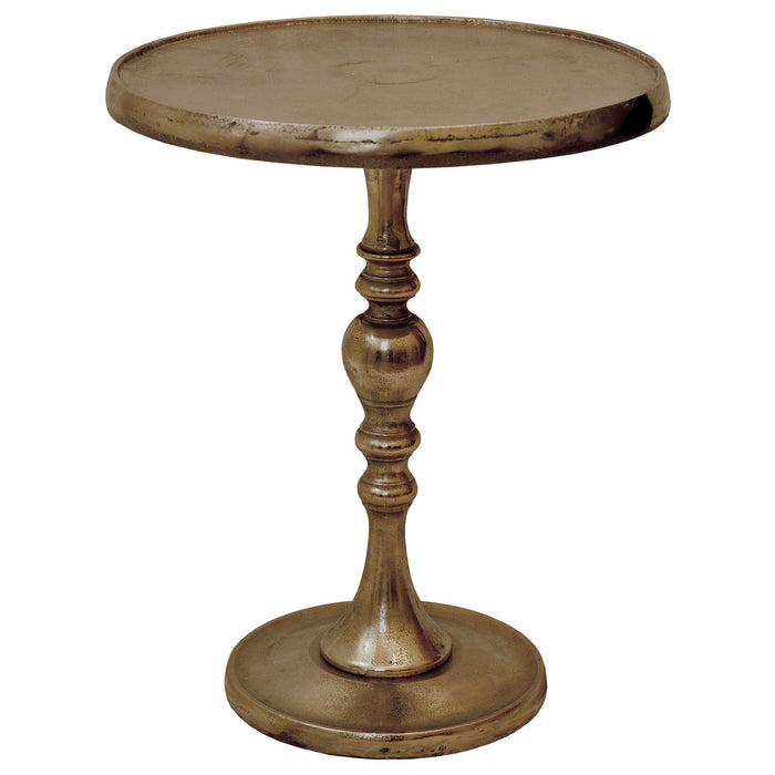 Renwil TA033 Accent Table, Antiqued Brass