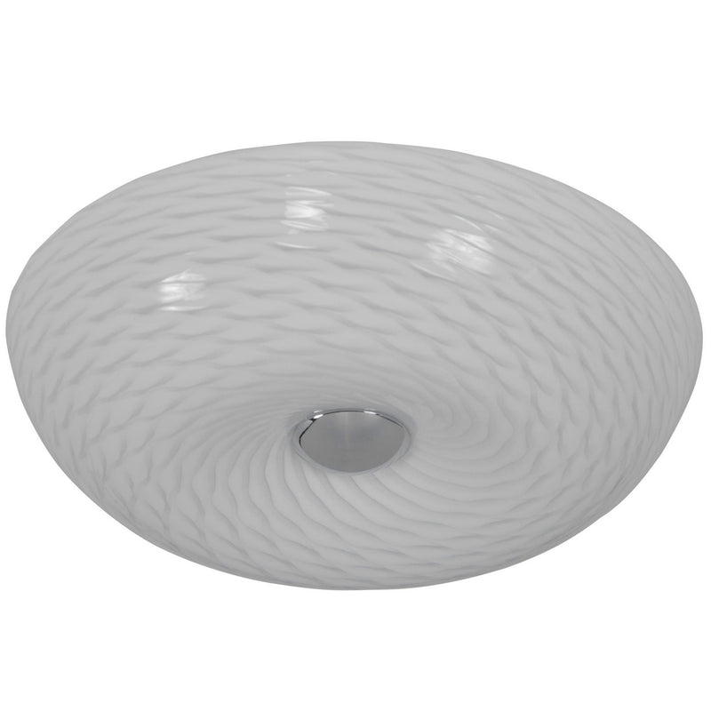 Varaluz AC1581 Two Light Flush Mount, Chrome