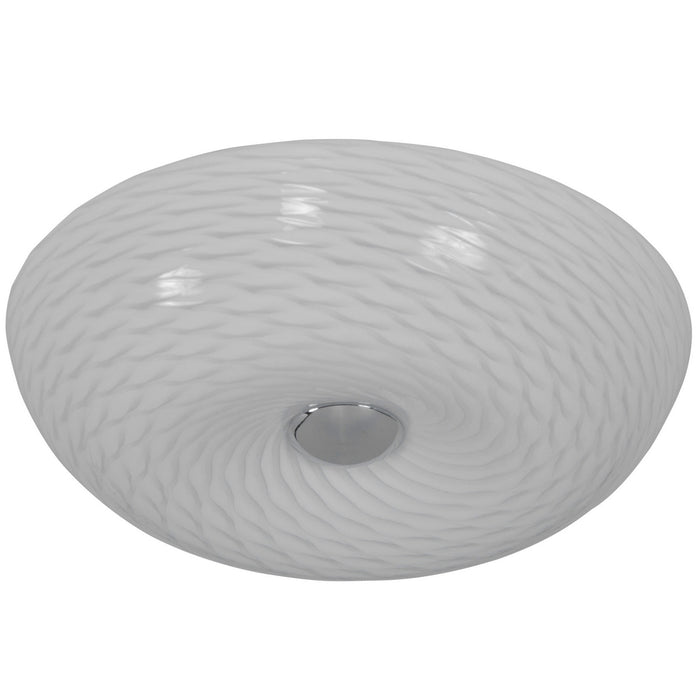 Varaluz AC1581 Two Light Flush Mount, Chrome