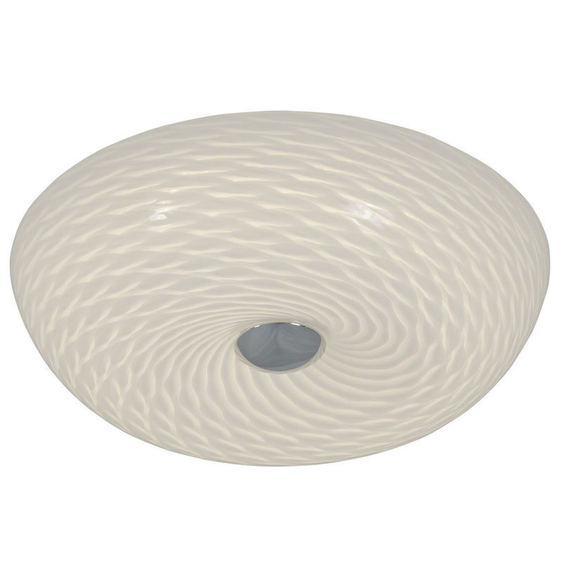 Varaluz AC1581 Two Light Flush Mount, Chrome