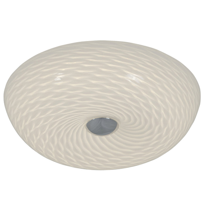 Varaluz AC1581 Two Light Flush Mount, Chrome