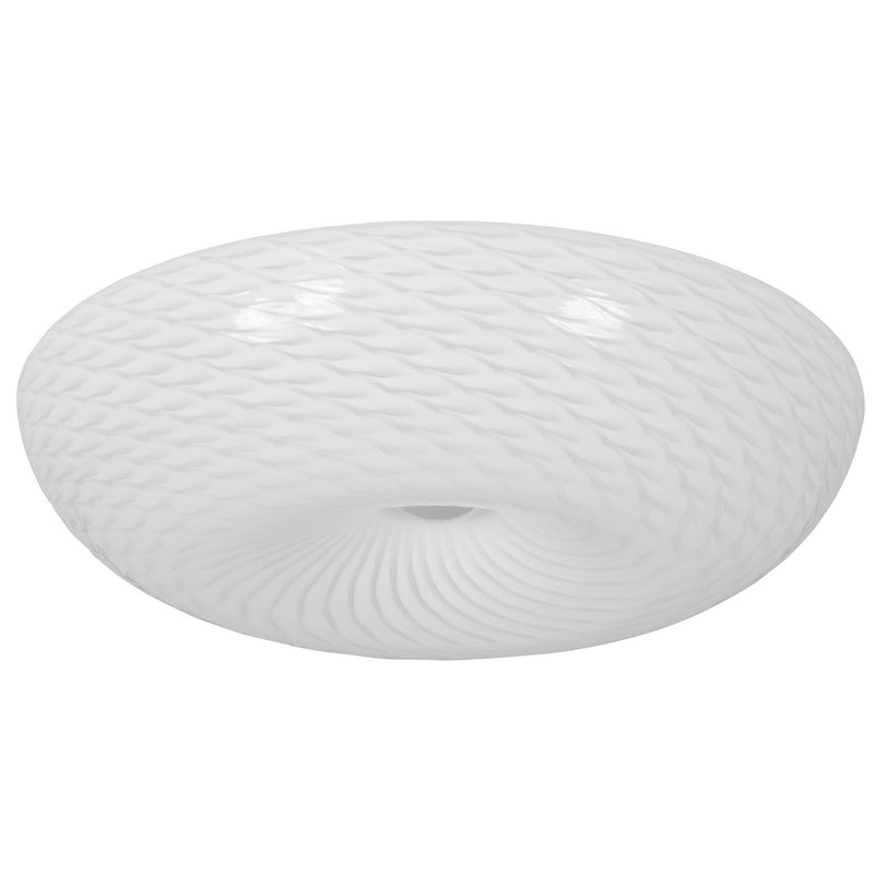 Varaluz AC1585 Three Light Flush Mount, Chrome