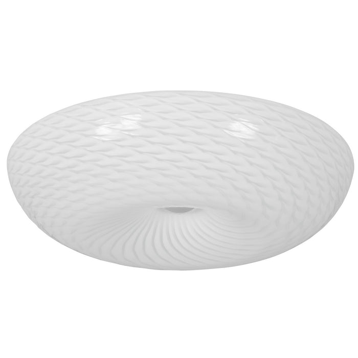 Varaluz AC1585 Three Light Flush Mount, Chrome
