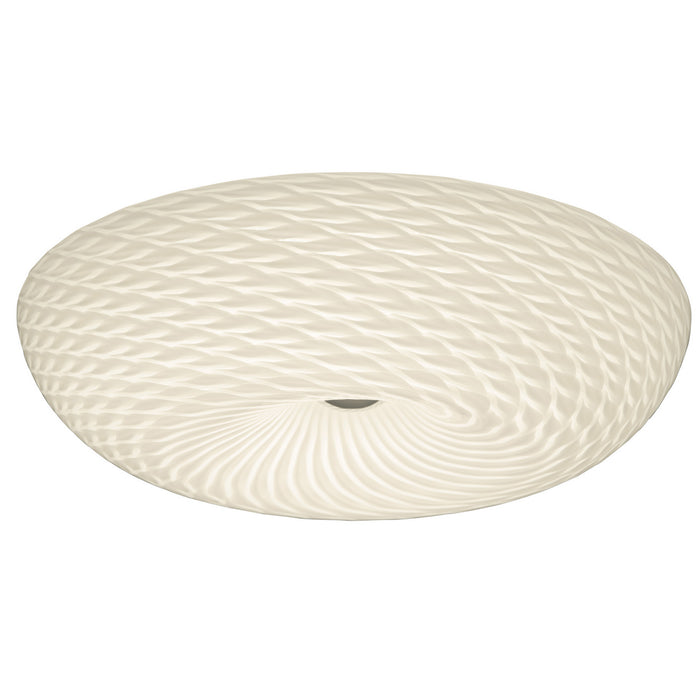 Varaluz AC1585 Three Light Flush Mount, Chrome