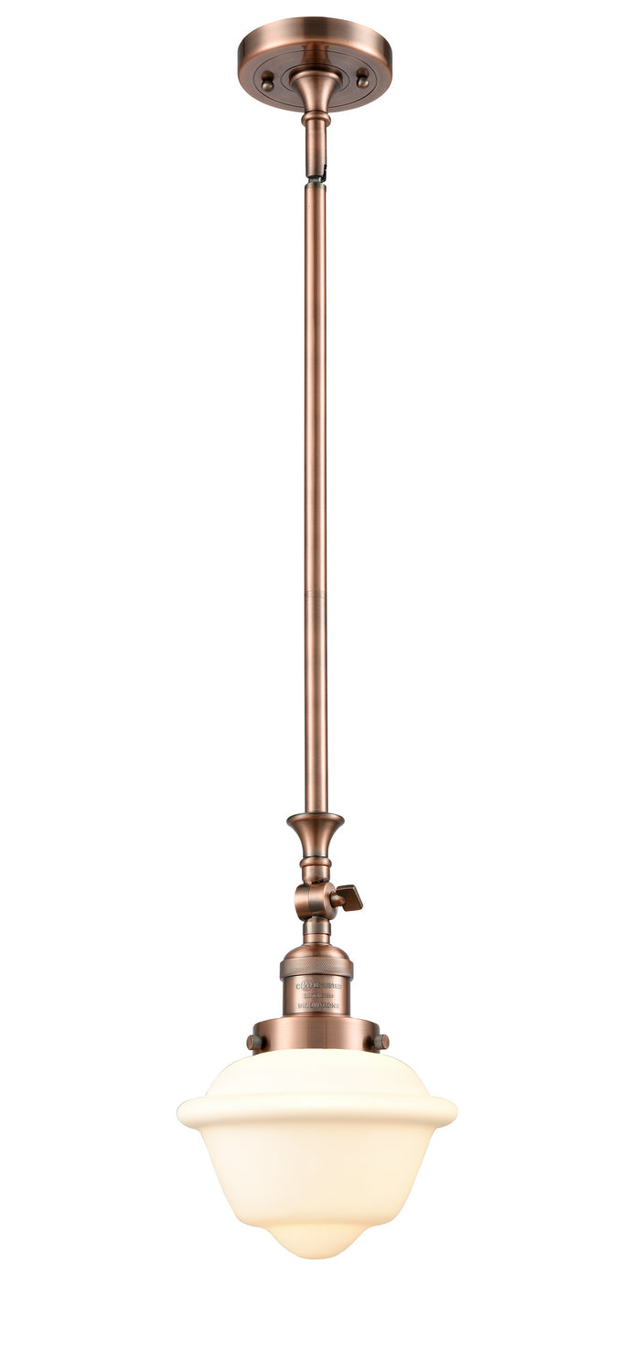 Innovations 206-AC-G531 One Light Mini Pendant, Antique Copper