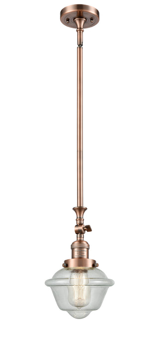 Innovations 206-AC-G534 One Light Mini Pendant, Antique Copper