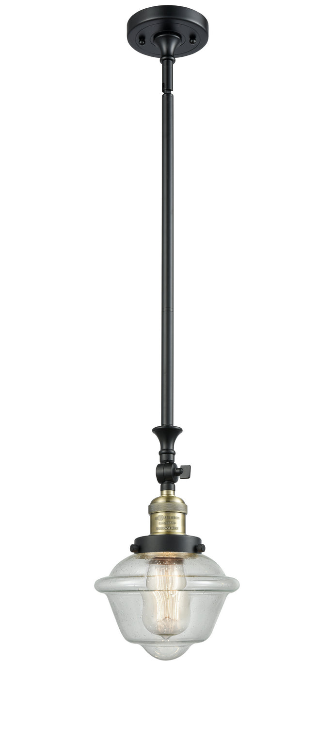 Innovations 206-BAB-G532 One Light Mini Pendant, Black Antique Brass