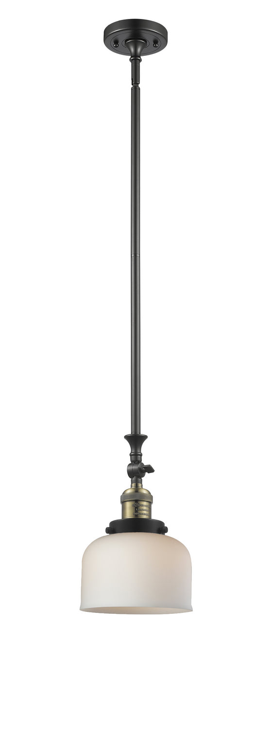 Innovations 206-BAB-G71 One Light Mini Pendant, Black Antique Brass