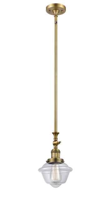 Innovations 206-BB-G532 One Light Mini Pendant, Brushed Brass