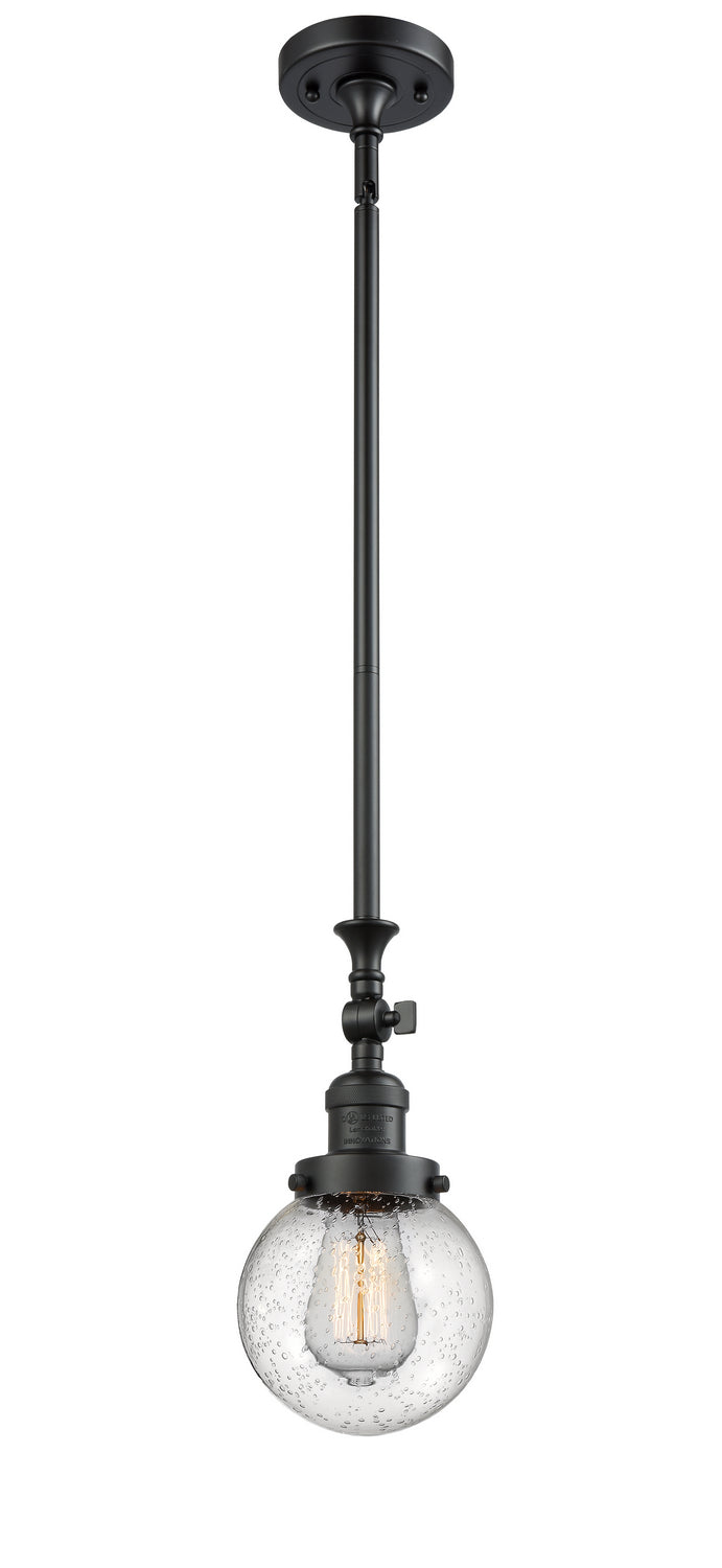 Innovations 206-BK-G204-6-LED LED Mini Pendant, Matte Black
