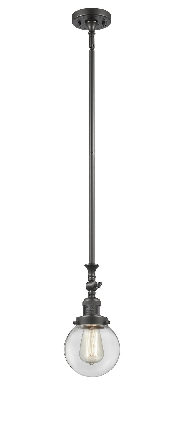 Innovations 206-OB-G202-6 One Light Mini Pendant, Oil Rubbed Bronze
